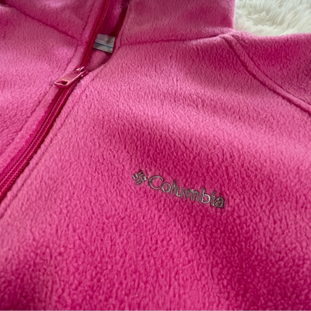 Columbia Women's Bright Pink Fleece Jacket - Breast Cancer Awareness - size 2X🎗️ - Picture 2 of 10